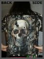 Piercing Skull - Batik Shirt - Glow in the Dark