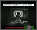 Fernsehen schadet ihrem Kind - Aufkleber