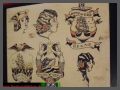 Postkarte - Body Art - Sailors Grave Oldschool Motive